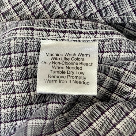 Jos A Bank Reserve Tailored Fit  Dress Shirt Size M - Picture 6 of 7